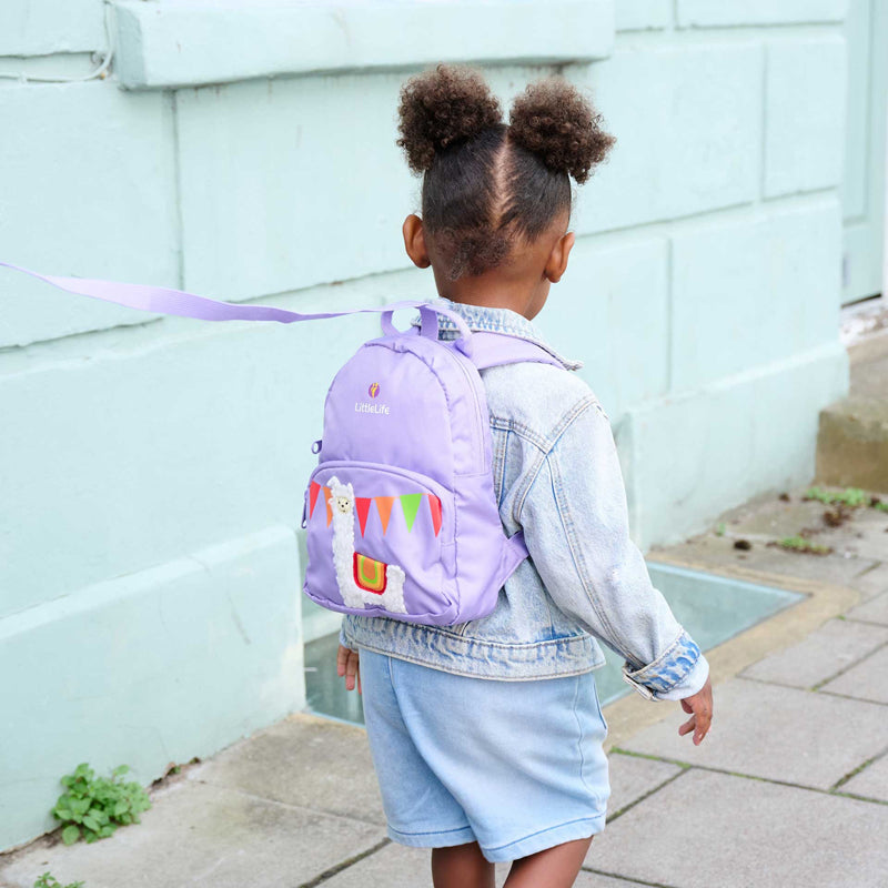 LittleLife Mochila infantil com estampa de lhama.