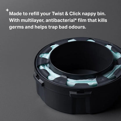 Tommee Tippee Refil para cartucho de fita cassete XL, pacote com 6 unidades