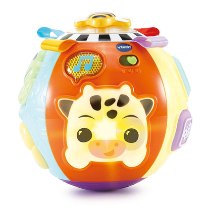 VTech Bola de Brinquedo Animal Discoveries com Sensor de Movimento, Sons, Texturas, Habilidades Motoras, Formas e Cores