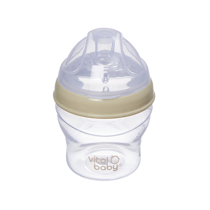 Vital Baby Mamadeira Nurture com design semelhante ao seio materno, 150ml, pacote com 2 unidades.