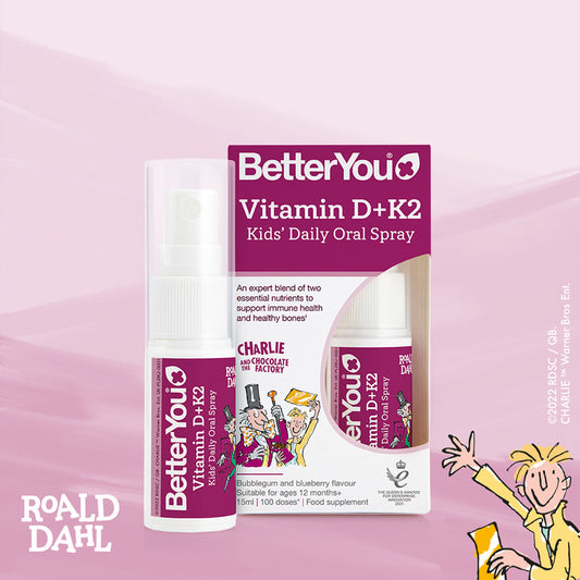 BetterYou Spray de vitamina D e K2 Roald Dahl Kids