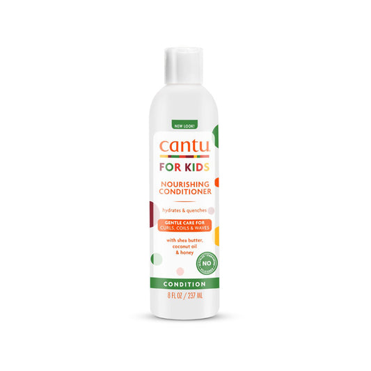 Cantu Condicionador nutritivo For Kids com manteiga de karité, óleo de coco e mel.