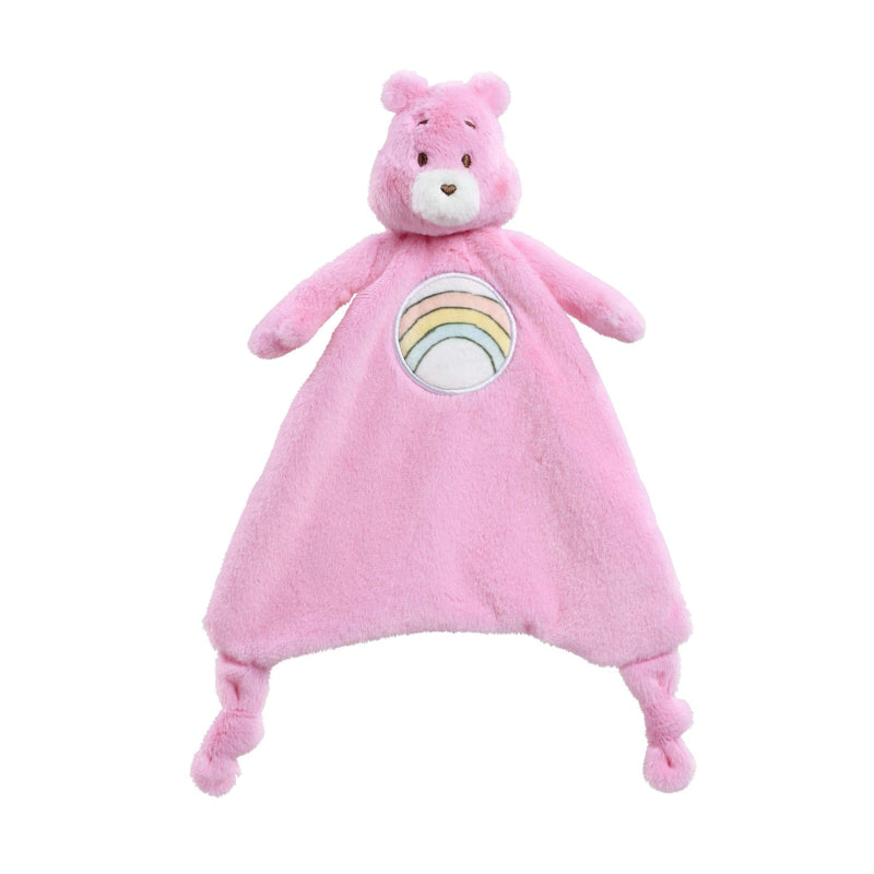 Naninha de Pelúcia Ursinhos Carinhosos (Cheer Bear) – Rosa, Macia, com Arco-íris – Para Bebês (A partir do Nascimento)