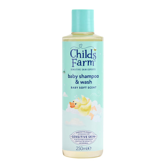 Shampoo e sabonete líquido para bebês Child's Farm 250ml