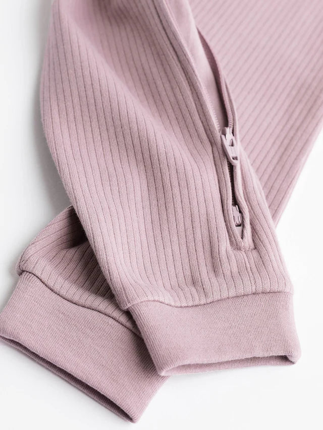 |BabyGirl| Macacão De Dormir Para Bebê 100% Algodão Rosa Com Zíper Bidirecional, Pacote com 3 (0 meses a 3 anos)