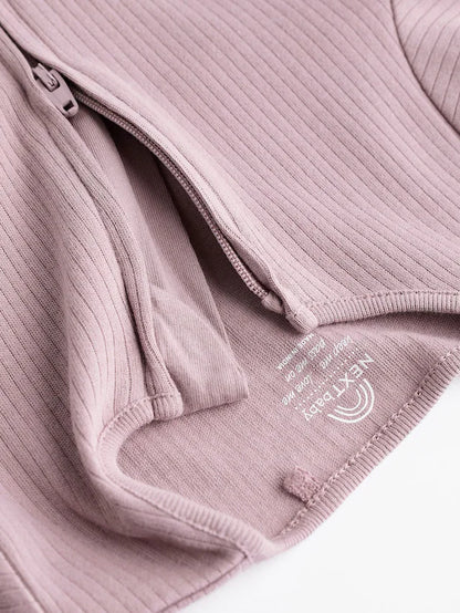 |BabyGirl| Macacão De Dormir Para Bebê 100% Algodão Rosa Com Zíper Bidirecional, Pacote com 3 (0 meses a 3 anos)