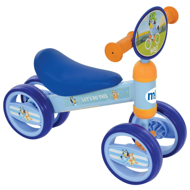 Deluxe Carrinho de brinquedo infantil Bobble Ride On Bluey, veículo licenciado no Reino Unido, conjunto para presente de 2026