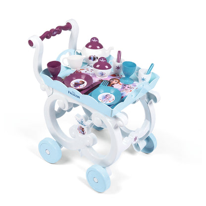 Disney Frozen Conjunto de Carrinho de Chá (Tamanho XL) – Brinquedo de Faz de Conta com Acessórios para a Hora do Chá