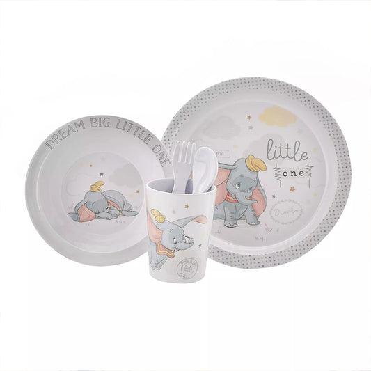 Beginnings Conjunto de louça de melamina Disney Magical , 5 peças, Dumbo