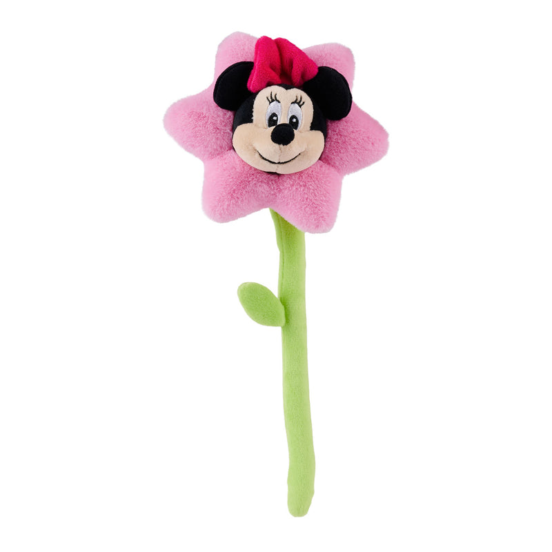 Disney Caixa de Presente In Bloom – Pelúcia de Flor da Minnie com Pétalas Macias, Haste Flexível e Detalhes Bordados