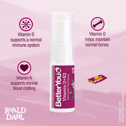 BetterYou Spray de vitamina D e K2 Roald Dahl Kids