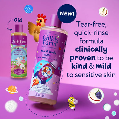 Child's Farm Gel de Banho e Cabelo Amora e Maçã 500ml
