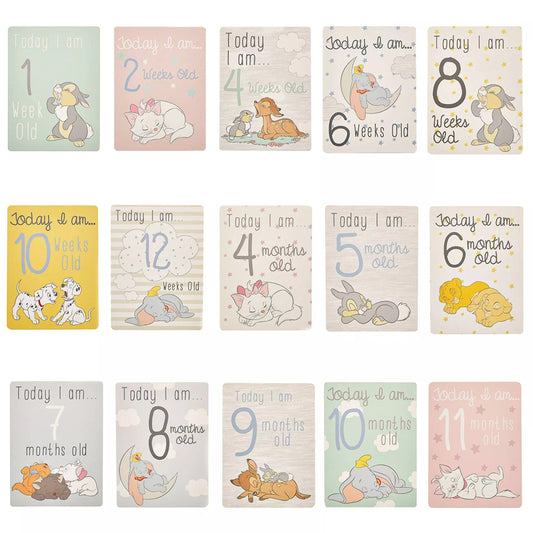 Disney Cartões de marcos do bebê Magical Beginnings: 30 anos