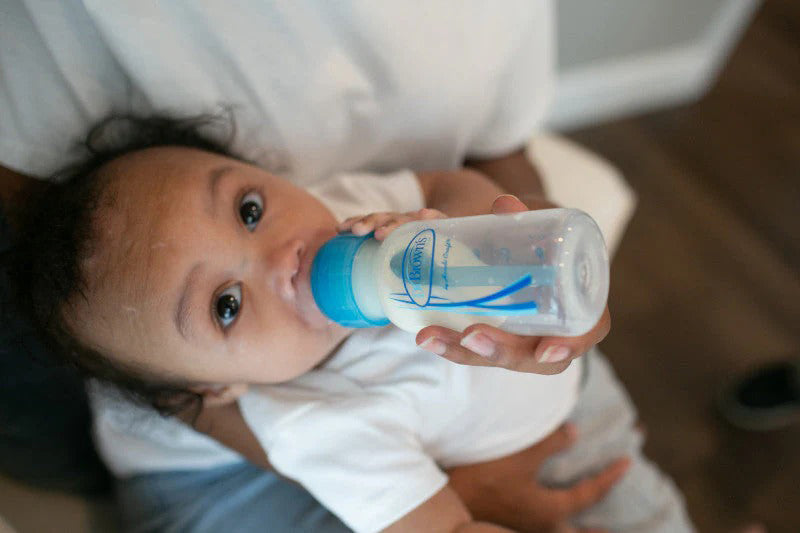 Dr. Brown's Frasco Options+ de gargalo estreito, cor Sky, 120ml, pacote com 2 unidades