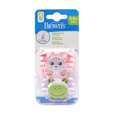 Dr Brown's Prevent Soother Pink 0-6m 2Pk