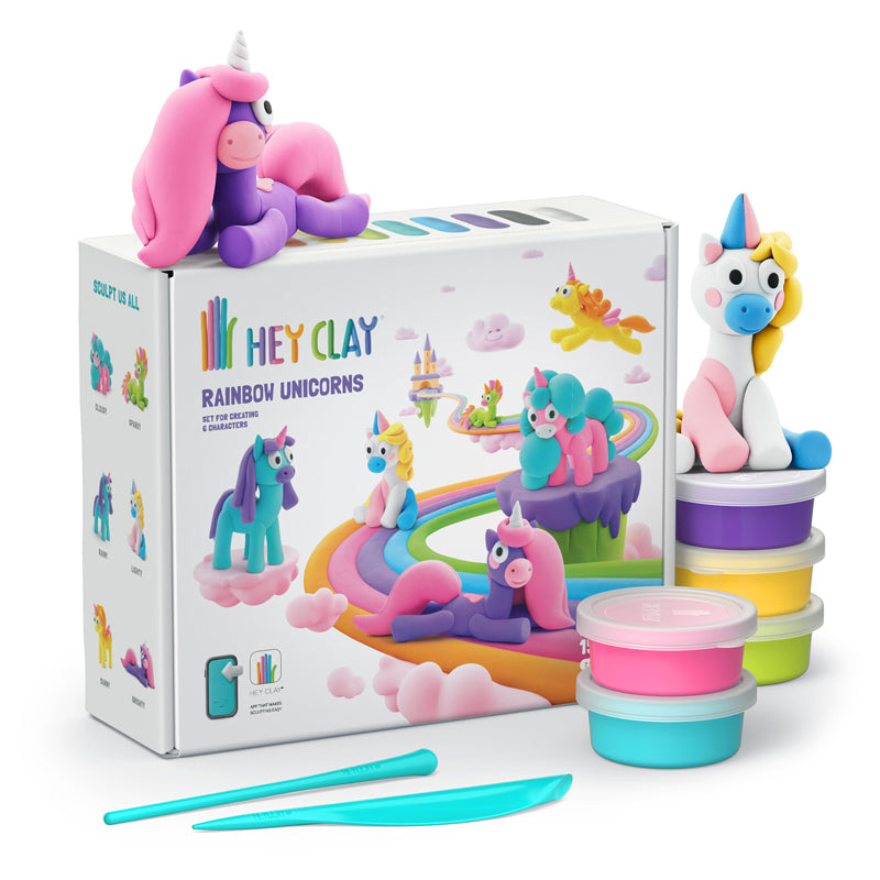 Hey Clay Conjunto grande de 15 latas Unicorns