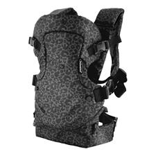 Infantino Canguru para bebê conversível Flip 4 em 1, preto, leopardo