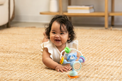 Infantino Cadeira alta Stick & Spin Pal Raccoon