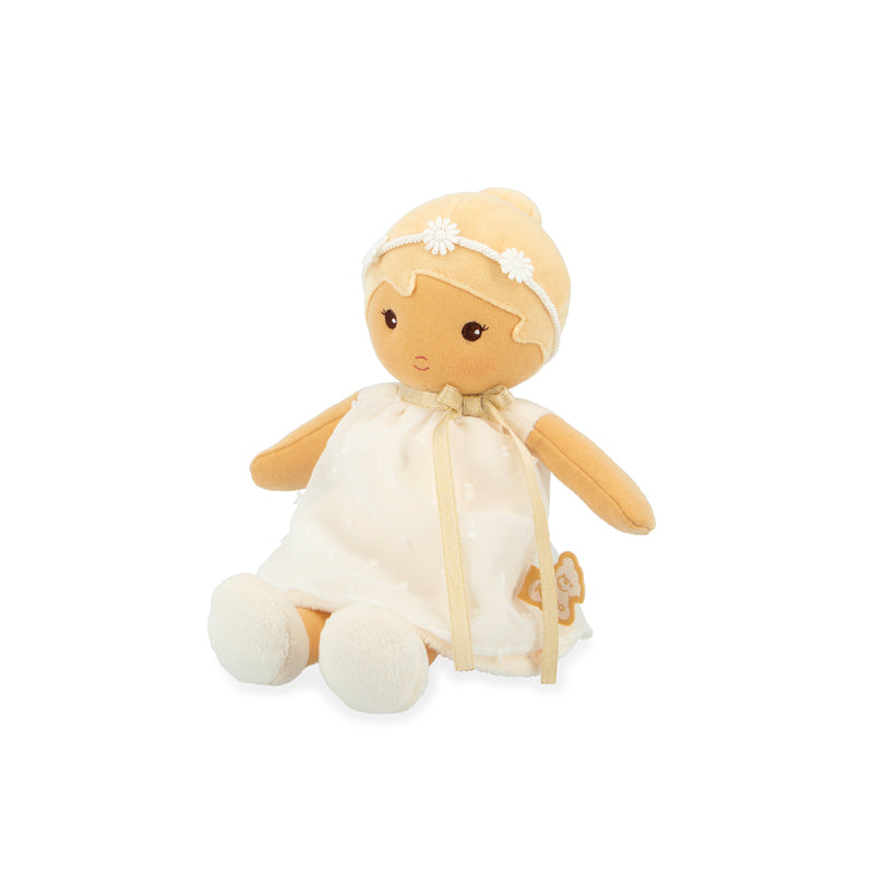 Kaloo Boneca Tendresse Daphne, 25 cm. Poliéster reciclado, plástico reciclado.