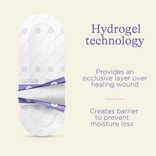 Laninsoh Almofadas de hidrogel para cesárea, pacote com 2