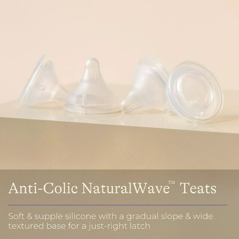 Lansinoh Natural Bico Wave Fluxo Extra Lento Pacote com 2