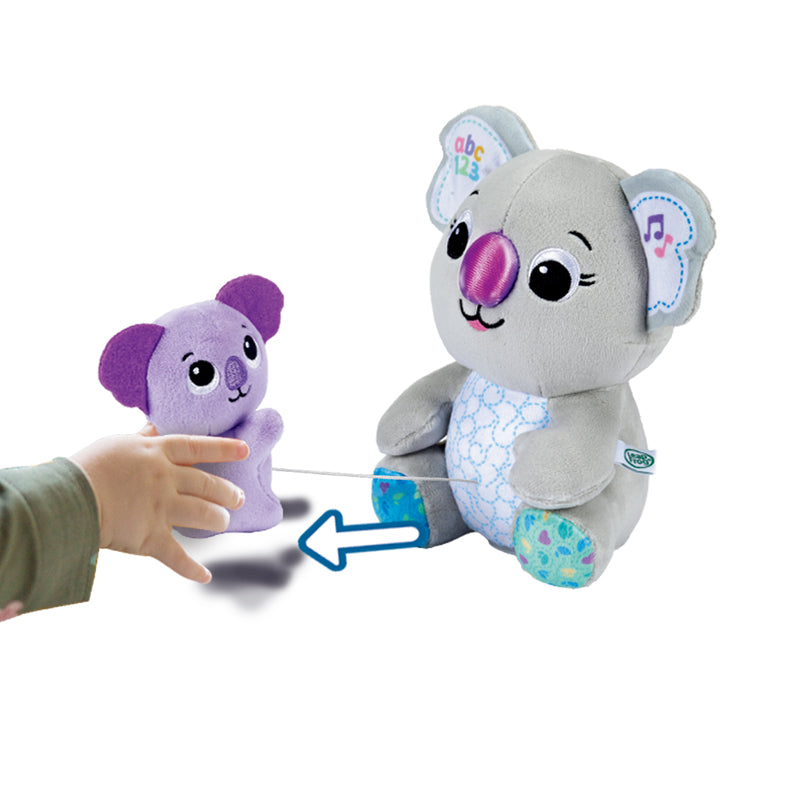 Leap Frog Botões do brinquedo Cuddle & Learn Koalas para ouvir frases suaves de atenção plena.