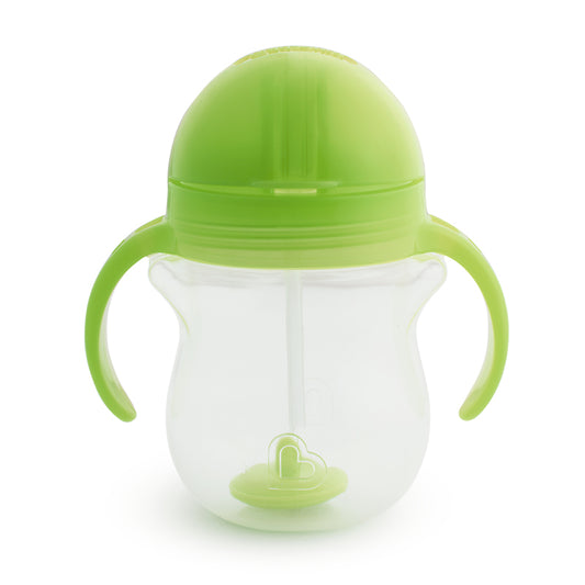 Munchkin Copo de palha ponderada Click Lock Tip & Sip verde 207ml