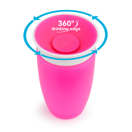 Vaso para sorber Munchkin Miracle 360 ​​Rosa 296ml