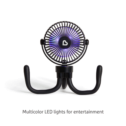 Munchkin Ventilador com luz LED para carrinho de bebê