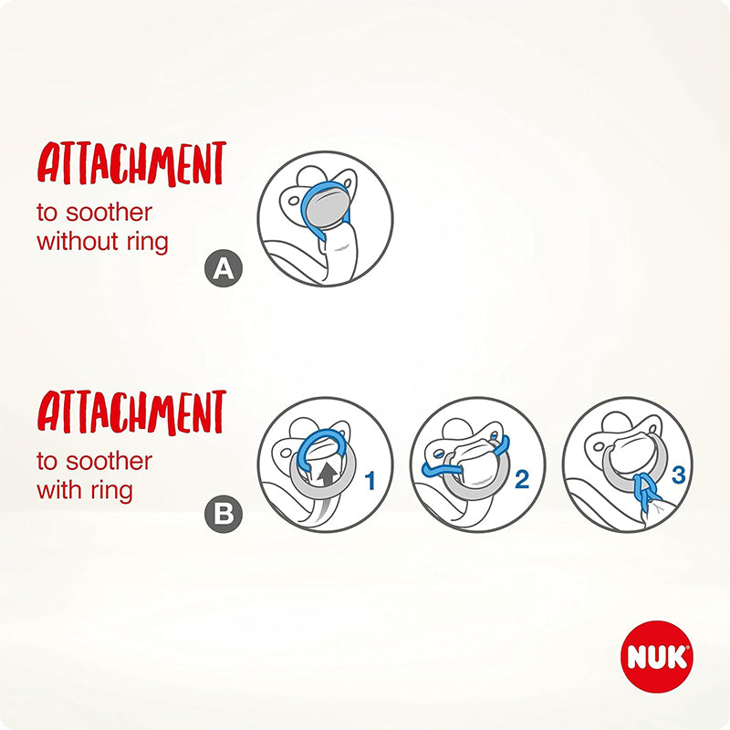 NUK Mickey Mouse Faixa e presilha para chupeta