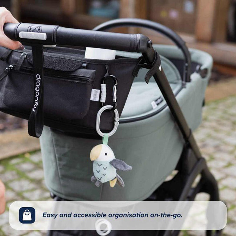 Nuby Organizador de Carrinho de Bebê Strap and go - ajustável para se adaptar à maioria dos carrinhos.