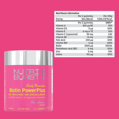 Nutriburst Biotina Powerplus 60s