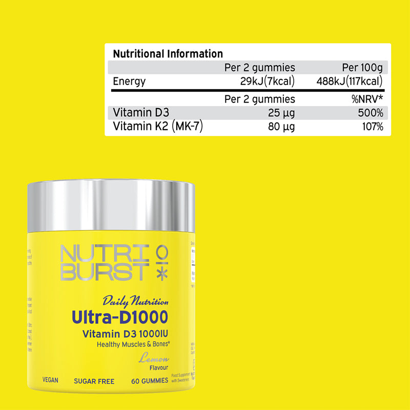 Nutriburst Ultra D3 1000 UI 60s