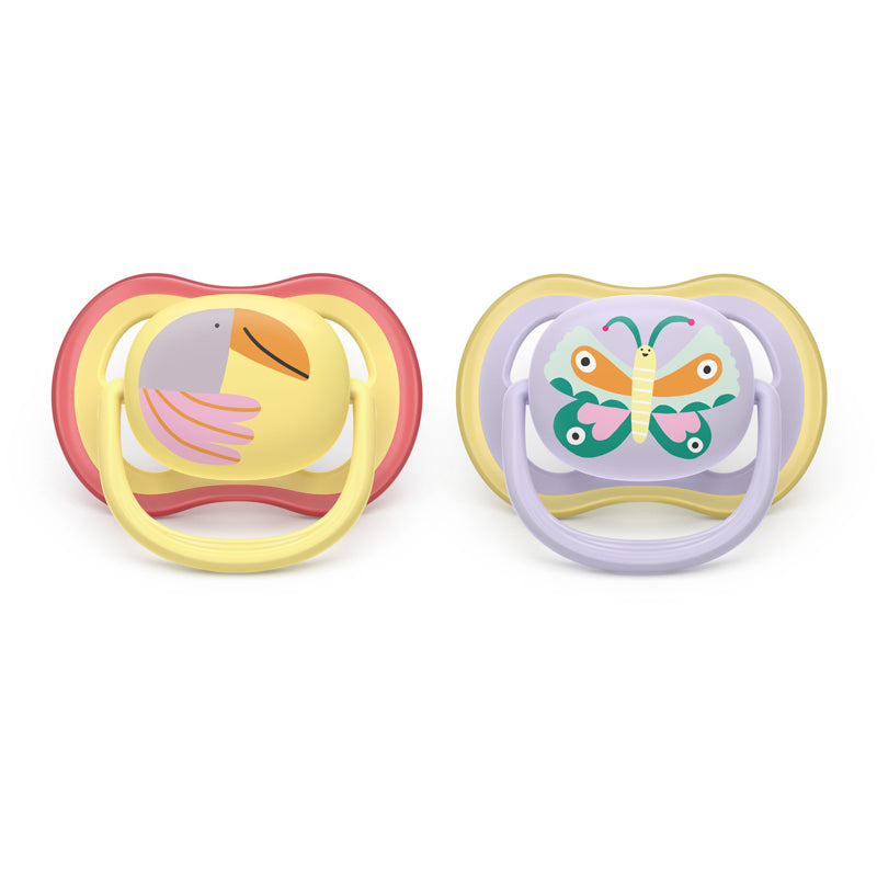 Philips Avent Chupeta Ultra Air Rosa 0-6 meses (Pacote com 2)