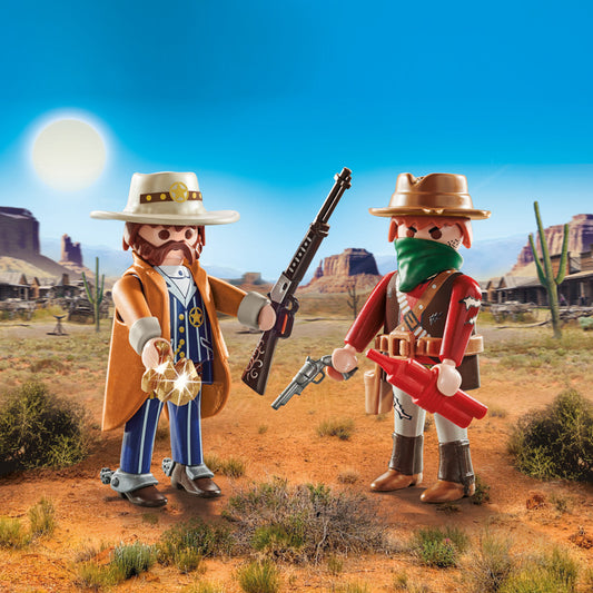 Playmobil Duopack Bandido y Sheriff