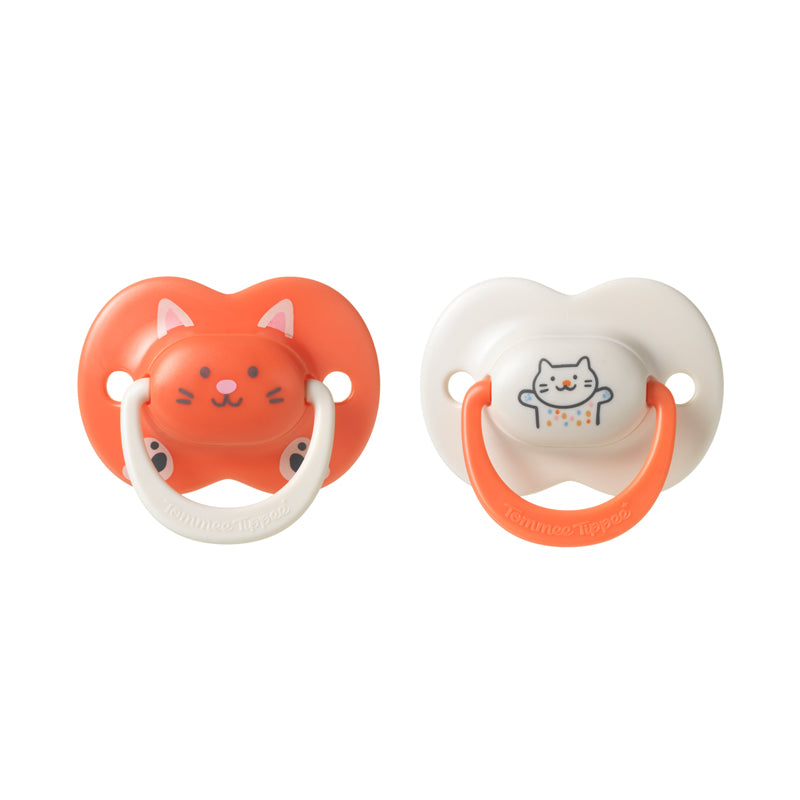 Tommee Tippee Chupeta Ultimate Fit para meninas de 18 a 36 meses (pacote com 2)
