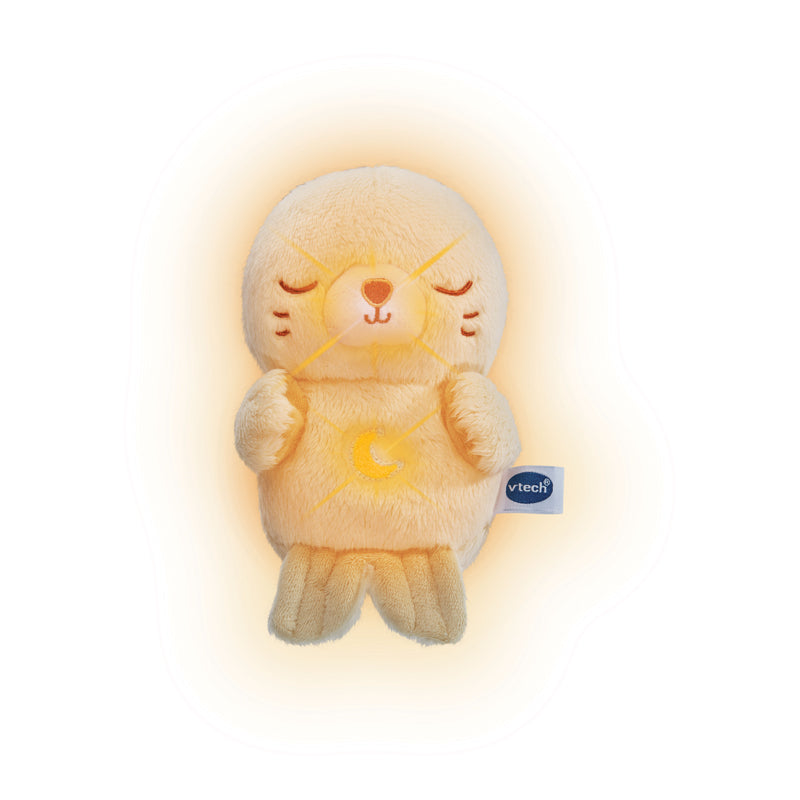 VTech Lontra Calming Lights – Pelúcia Relaxante com Luz Suave, Música e Sons Relaxantes para Dormir