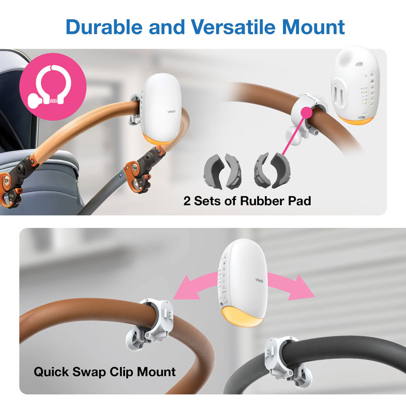 VTech Cadeira de balanço V-Hush com 3 níveis de movimento de balanço e temporizador de desligamento automático.