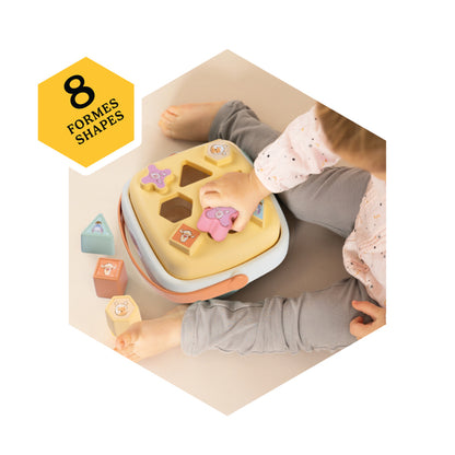 Winnie the Pooh Cesta de Encaixe de Formas Smoby Little Disney – Brinquedo Educativo para Bebês (8 Formas e Cores, Estimula a Motricidade Fina, 12m+)