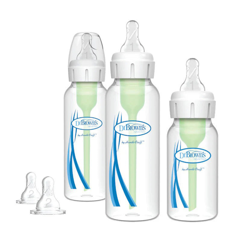 Dr. Brown's Kit inicial para mamadeiras Options+ de gargalo estreito