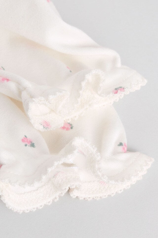 |BabyGirl| Macacão De Dormir Ecru Daddy Baby Family 100% Azlgodão (0-2 anos)