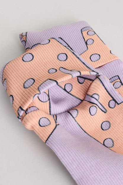 |BabyGirl| Lilás Roxo Bebê Brilhante Sem Pés Pijamas Pacote Com 3 (0 meses-3 anos)