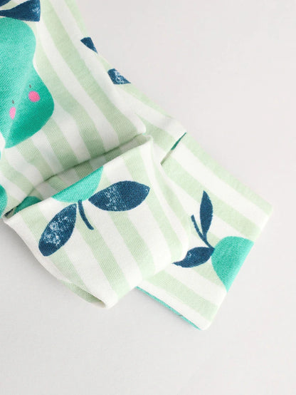 |BabyGirl| Conjunto De 5 Macacões Para Bebês 100% Algodão Com Zíper Multidirecional (0 meses a 2 anos)