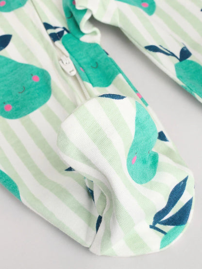 |BabyGirl| Conjunto De 5 Macacões Para Bebês 100% Algodão Com Zíper Multidirecional (0 meses a 2 anos)