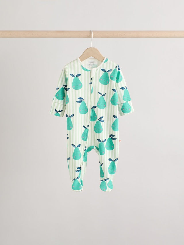 |BabyGirl| Conjunto De 5 Macacões Para Bebês 100% Algodão Com Zíper Multidirecional (0 meses a 2 anos)