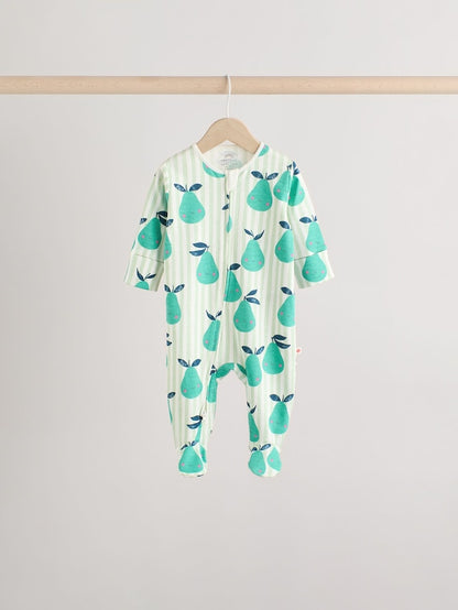 |BabyGirl| Conjunto De 5 Macacões Para Bebês 100% Algodão Com Zíper Multidirecional (0 meses a 2 anos)