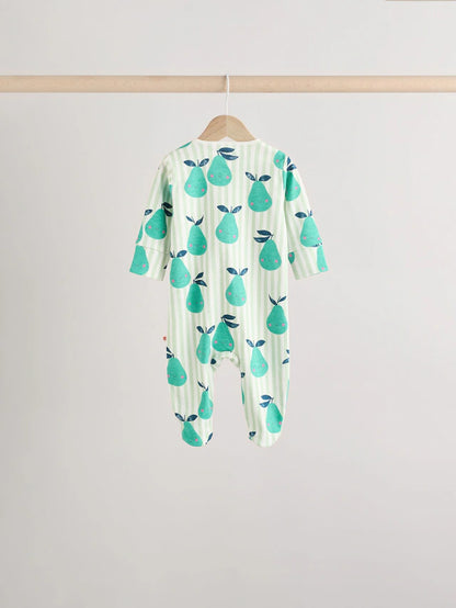 |BabyGirl| Conjunto De 5 Macacões Para Bebês 100% Algodão Com Zíper Multidirecional (0 meses a 2 anos)