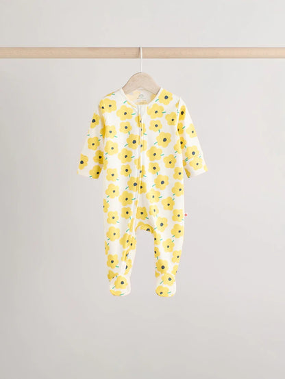 |BabyGirl| Conjunto De 5 Macacões Para Bebês 100% Algodão Com Zíper Multidirecional (0 meses a 2 anos)