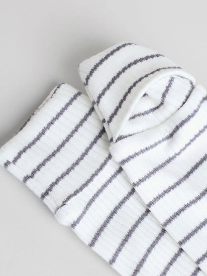 |BabyBoy| Macacão De Dormir Azul/Branco Para Bebê 100% Algodão, Pacote Com 3 Peças (0 meses a 2 anos)