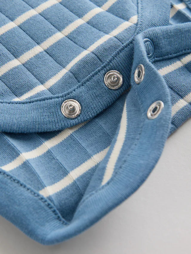 |BabyBoy| Body Azul Manga Longa Para Bebê 100% Algodão Pacote Com 5